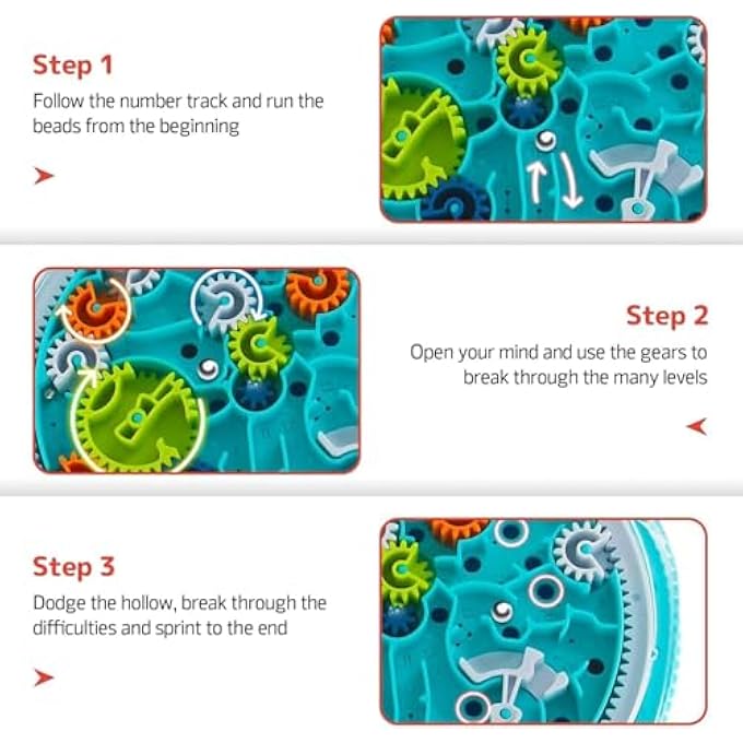 3D MAZE BALL, 3D MAZE PUZZLE FOR KIDS, LABYRINTH GAME MARBLE MAZE, MIND PUZZLES FOR KIDS, BRAIN TEASERS GRAVITY BALL GAME MAZE BALL FOR KIDS TEENS ADULTS (BLUE) - Image 4